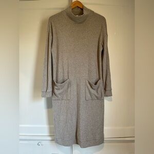 BB Dakota Steve Madden Cozy Ribbed Knit Sweater Dress with Pockets